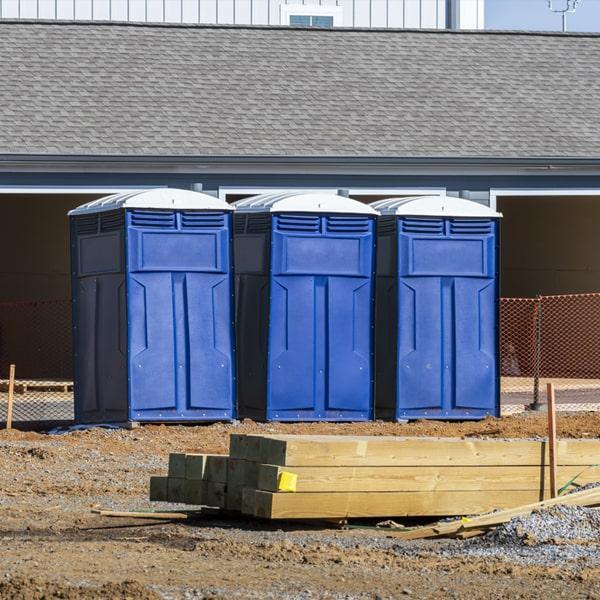 Heavy-duty construction site porta potty in Bellingham, Washington